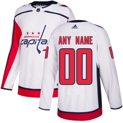 Men Women Youth Toddler White Jersey - Customized Adidas Washington Capitals Away