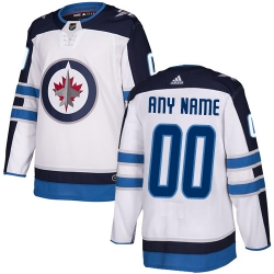 Men Women Youth Toddler Youth White Jersey - Customized Adidas Winnipeg Jets Away