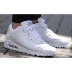 Men Nike Air Max 90 All White Shoes