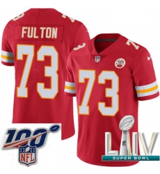 2020 Super Bowl LIV Men Nike Kansas City Chiefs #73 Zach Fulton Red Team Color Vapor Untouchable Limited Player NFL Jersey