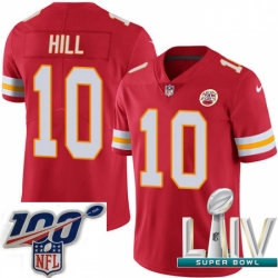 2020 Super Bowl LIV Youth Nike Kansas City Chiefs #10 Tyreek Hill Red Team Color Vapor Untouchable Limited Player NFL Jersey