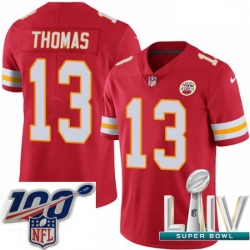 2020 Super Bowl LIV Youth Nike Kansas City Chiefs #13 De'Anthony Thomas Red Team Color Vapor Untouchable Limited Player NFL Jersey