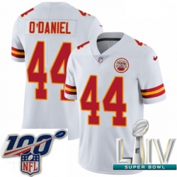 2020 Super Bowl LIV Youth Nike Kansas City Chiefs #44 Dorian O'Daniel White Vapor Untouchable Limited Player NFL Jersey