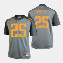 Men Tennessee Volunteers Aaron Medley College Football Gray Jersey