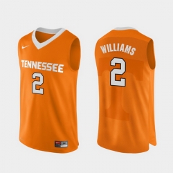 Men Tennessee Volunteers Grant Williams Orange Authentic Performace College Basketball Jersey