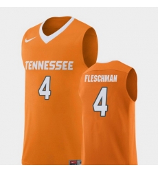 Men Tennessee Volunteers Jacob Fleschman Orange Replica College Basketball Jersey