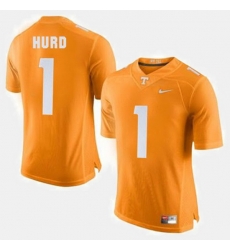 Men Tennessee Volunteers Jalen Hurd College Football Orange Jersey