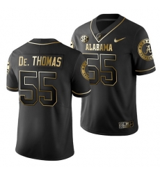 Alabama Crimson Tide Derrick Thomas Black Golden Edition Men'S Jersey