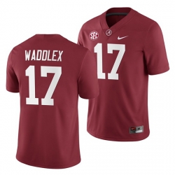 Alabama Crimson Tide Jaylen Waddle Crimson 2019 Home Game Jersey NCAA Football