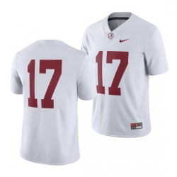 Alabama Crimson Tide Men's White Game Nike Jersey