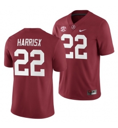 Alabama Crimson Tide Najee Harris Crimson 2019 Home Game Jersey NCAA Football