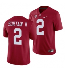 Alabama Crimson Tide Patrick Surtain II Game Crimson College Football Jersey