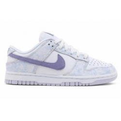 Women Nike Dunk Low OG Purple White Shoes
