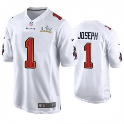 Greg Joseph Buccaneers White Super Bowl Lv Game Fashion Jersey