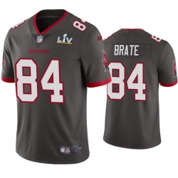 Men Cameron Brate Buccaneers Pewter Super Bowl Lv Vapor Limited Jersey