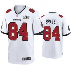 Men Cameron Brate Buccaneers White Super Bowl Lv Game Jersey