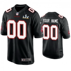 Men Custom Buccaneers Black Super Bowl Lv Game Fashion Jersey