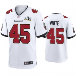 Men Devin White Buccaneers White Super Bowl Lv Game Jersey