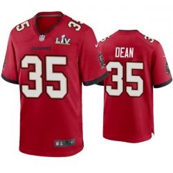 Men Jamel Dean Buccaneers Red Super Bowl Lv Game Jersey