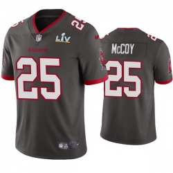 Men Lesean Mccoy Buccaneers Pewter Super Bowl Lv Vapor Limited Jersey