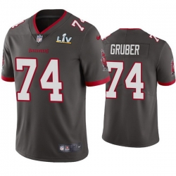 Men Paul Gruber Buccaneers Pewter Super Bowl Lv Vapor Limited Jersey