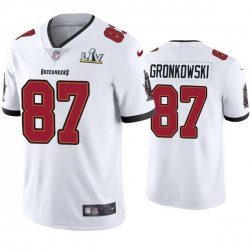 Men Rob Gronkowski Buccaneers White Super Bowl Lv Vapor Limited Jersey