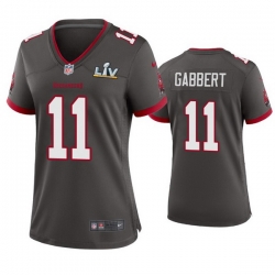 Women Blaine Gabbert Buccaneers Pewter Super Bowl Lv Game Jersey