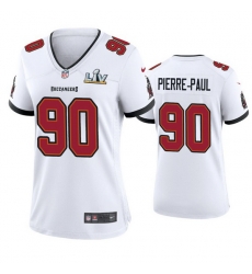 Women Jason Pierre Paul Buccaneers White Super Bowl Lv Game Jersey