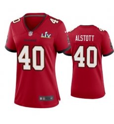 Women Mike Alstott Buccaneers Red Super Bowl Lv Game Jersey