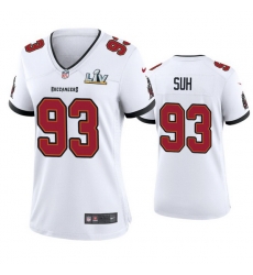 Women Ndamukong Suh Buccaneers White Super Bowl Lv Game Jersey