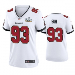 Women Ndamukong Suh Buccaneers White Super Bowl Lv Game Jersey