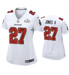 Women Ronald Jones Ii Buccaneers White Super Bowl Lv Game Fashion Jersey