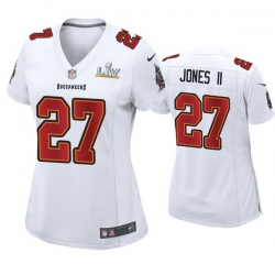 Women Ronald Jones Ii Buccaneers White Super Bowl Lv Game Fashion Jersey