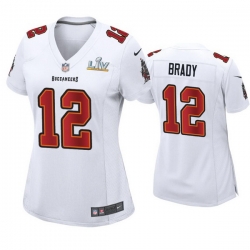 Women Tom Brady Buccaneers White Super Bowl Lv Game Fashion Jersey