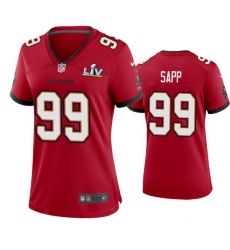 Women Warren Sapp Buccaneers Red Super Bowl Lv Game Jersey