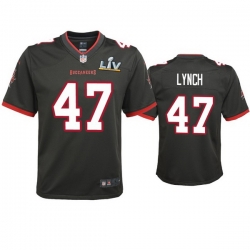 Youth John Lynch Buccaneers Pewter Super Bowl Lv Game Jersey