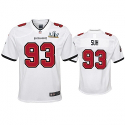 Youth Ndamukong Suh Buccaneers White Super Bowl Lv Game Jersey