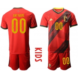 Kids Belgium Short Soccer Jerseys 030