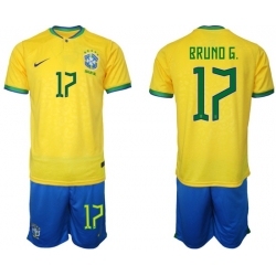 Men FIFA 2022 Brazil Soccer Jersey 018