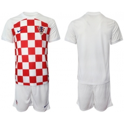 Men Croatia 2022 World Cup Soccer Jerseys Suit 001