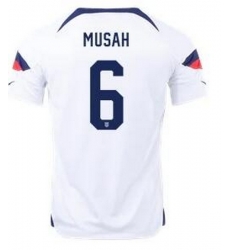 Men US 2022 FIFA Soccer Jersey White 020