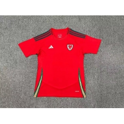 Wales Home Red 2024 Soccer Jersey