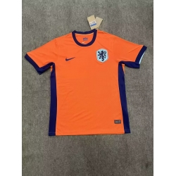 Nethland Uruguay 2024 Soccer Jersey Orange Home