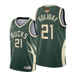 bucks jrue holiday green 2021 nba playoffs jersey