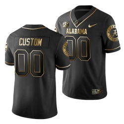 Alabama Crimson Tide Custom Black Golden Edition Men'S Jersey