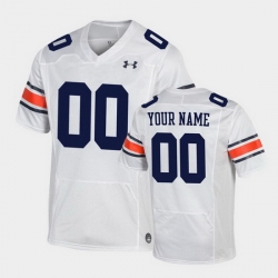 Auburn Tigers Custom White Replica Football Jersey