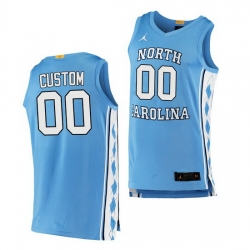 North Carolina Tar Heels Custom Blue Authentic Jersey