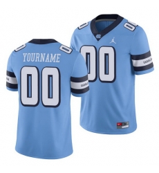 North Carolina Tar Heels Custom Carolina Blue College Football Men'S Jersey