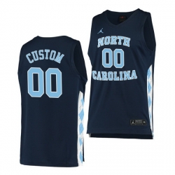 North Carolina Tar Heels Custom Navy Alternate Men Jersey