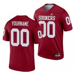 Oklahoma Sooners Custom Crimson Legend Men'S Jersey